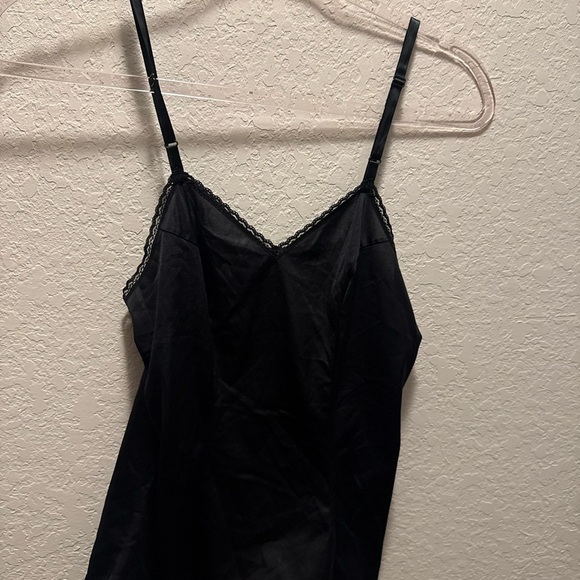Vanity Fair Vintage Midnight Black Camisole Y2K Size 32/38 - Picture 1 of 3